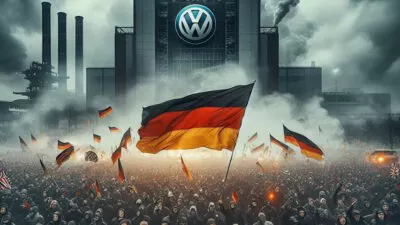 volkswagen protest layoffs