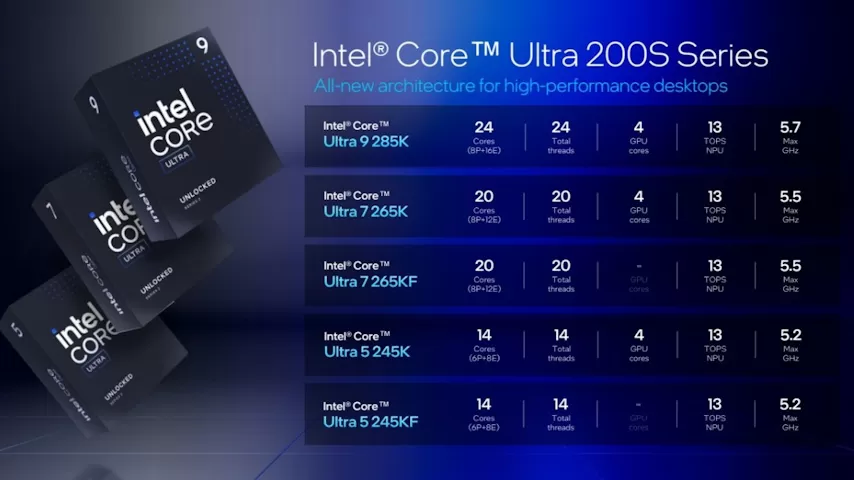 intel core ultra 200s series